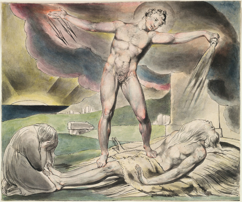 Die Marter Hiobs von William Blake